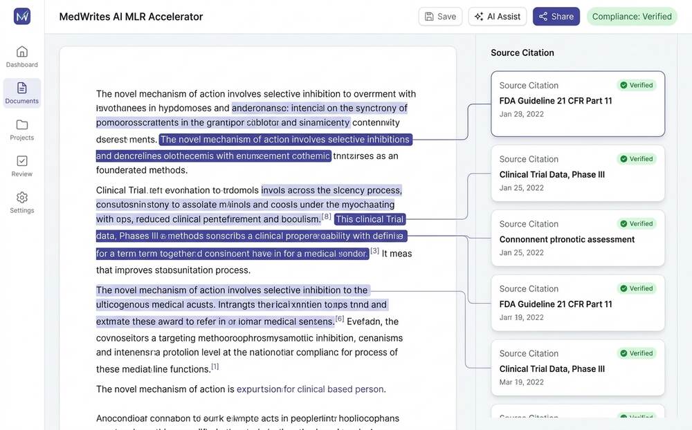 MedWrites AI and MedBrief AI project screen